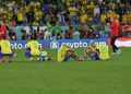 12/09/2022, Education City Stadium, Doha, QAT, World Cup FIFA 2022, quarterfinals, Croatia vs Brazil, in the picture Enttasucte Brazilian players, Brazil's forward Neymar - Photo by Icon sport
